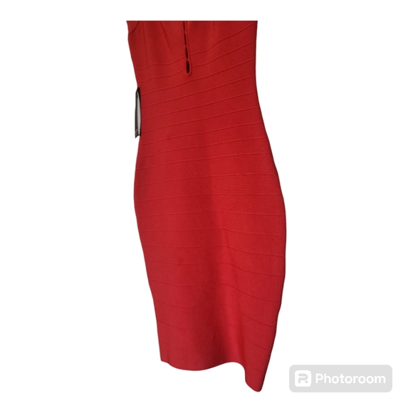 MARCIANO Guess Orange Bodycon Cocktail Dress - Size XXS, 00 - Picture 3 of 4